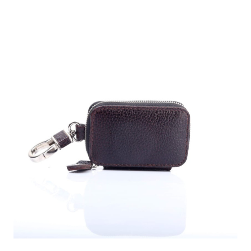 Robrasim Genuine Leather Travel Keychain Brown / C: Bronze